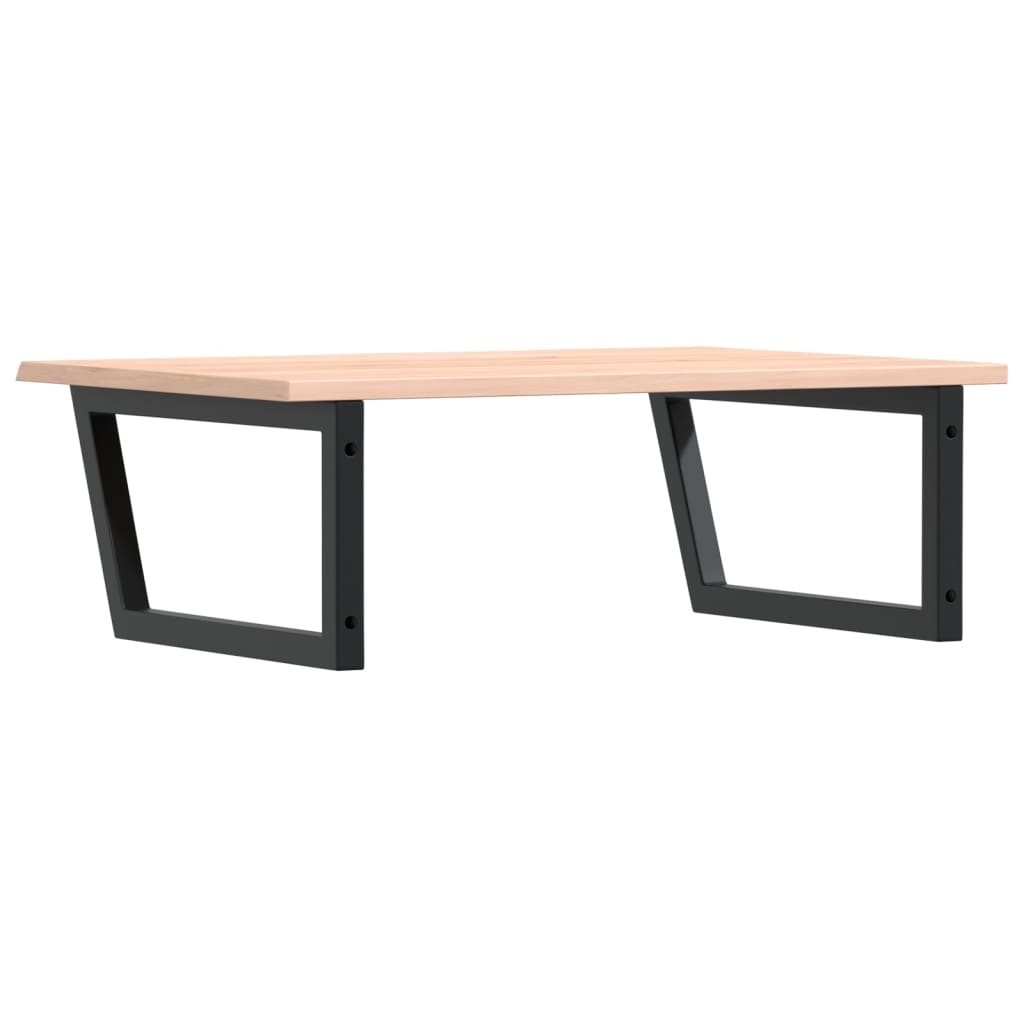 vidaXL Basin Shelf Wall Mounted Steel and Solid Wood Oak
