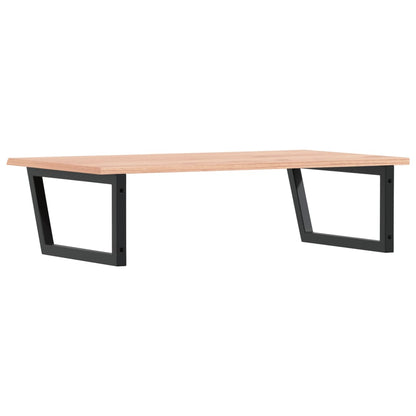 vidaXL Basin Shelf Wall Mounted Steel and Solid Wood Oak