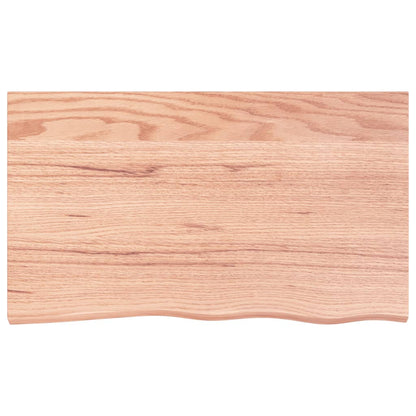 vidaXL Basin Shelf Wall Mounted Steel and Solid Wood Oak