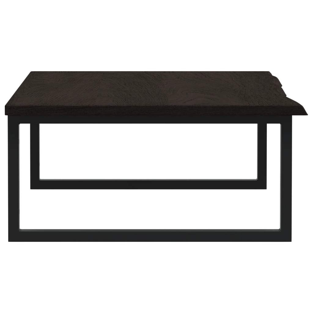 vidaXL Basin Shelf Wall Mounted Steel and Solid Wood Oak