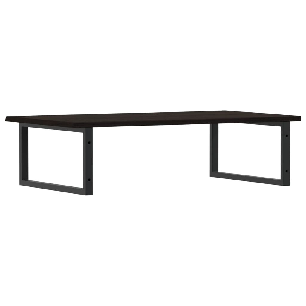 vidaXL Basin Shelf Wall Mounted Steel and Solid Wood Oak