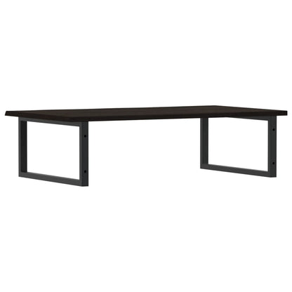 vidaXL Basin Shelf Wall Mounted Steel and Solid Wood Oak