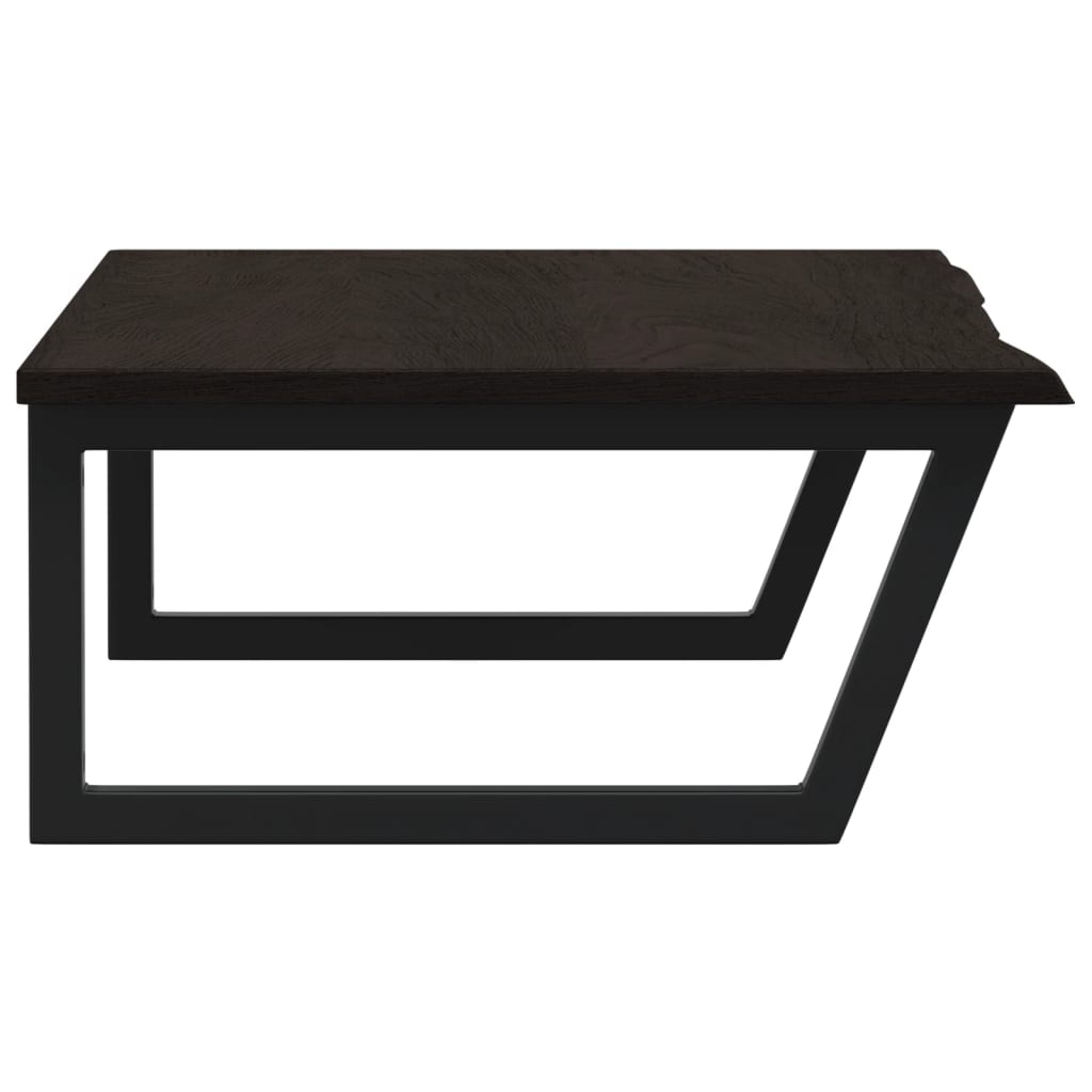 vidaXL Basin Shelf Wall Mounted Steel and Solid Wood Oak