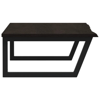 vidaXL Basin Shelf Wall Mounted Steel and Solid Wood Oak