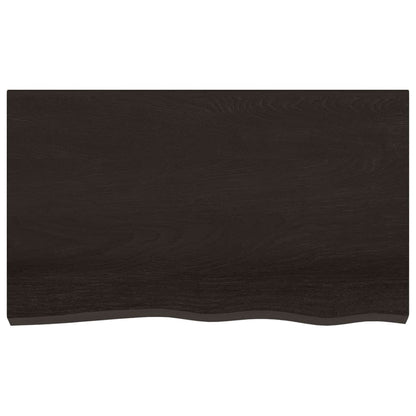 vidaXL Basin Shelf Wall Mounted Steel and Solid Wood Oak