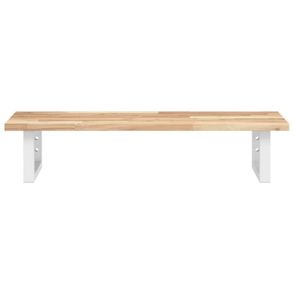 vidaXL Basin Shelf Wall Mounted Steel and Solid Wood Acacia
