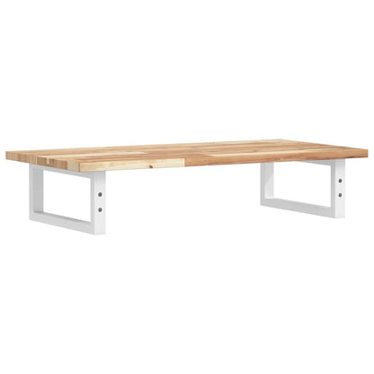 vidaXL Basin Shelf Wall Mounted Steel and Solid Wood Acacia