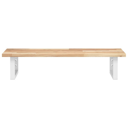 vidaXL Basin Shelf Wall Mounted Steel and Solid Wood Acacia