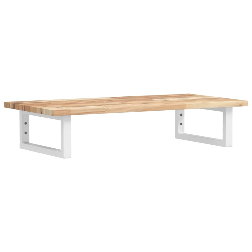 vidaXL Basin Shelf Wall Mounted Steel and Solid Wood Acacia