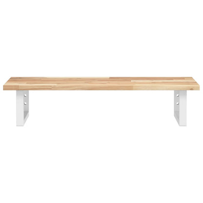 vidaXL Basin Shelf Wall Mounted Steel and Solid Wood Acacia