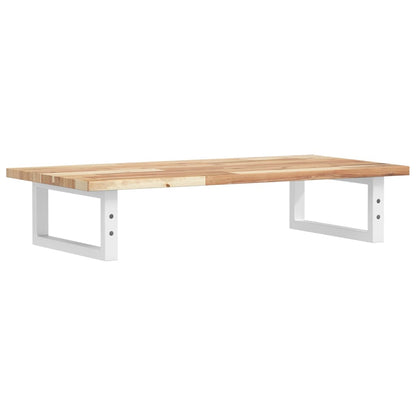 vidaXL Basin Shelf Wall Mounted Steel and Solid Wood Acacia
