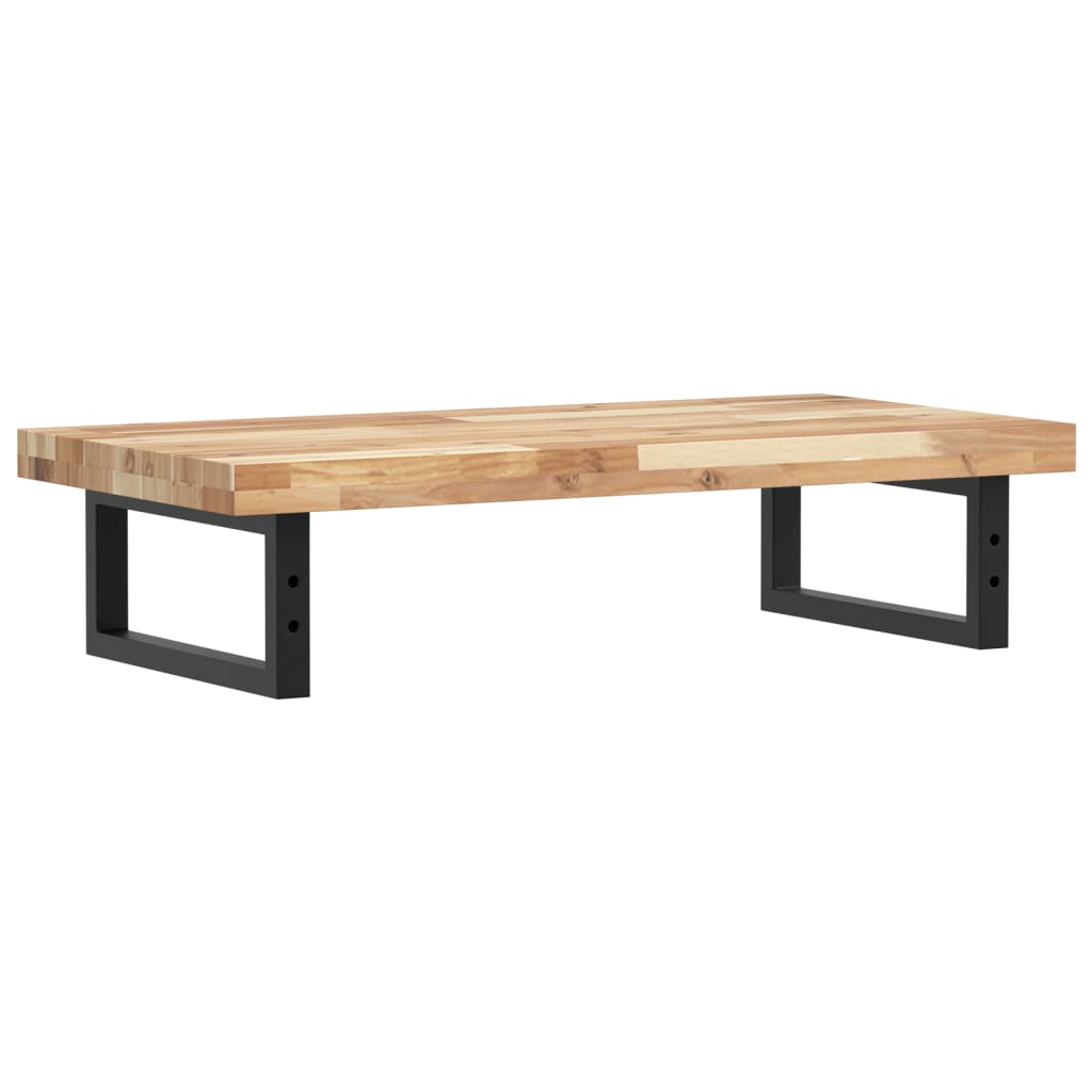 vidaXL Basin Shelf Wall Mounted Steel and Solid Wood Acacia