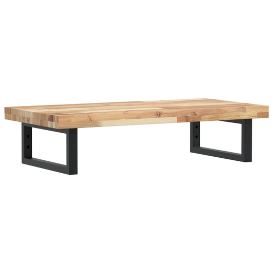 vidaXL Basin Shelf Wall Mounted Steel and Solid Wood Acacia
