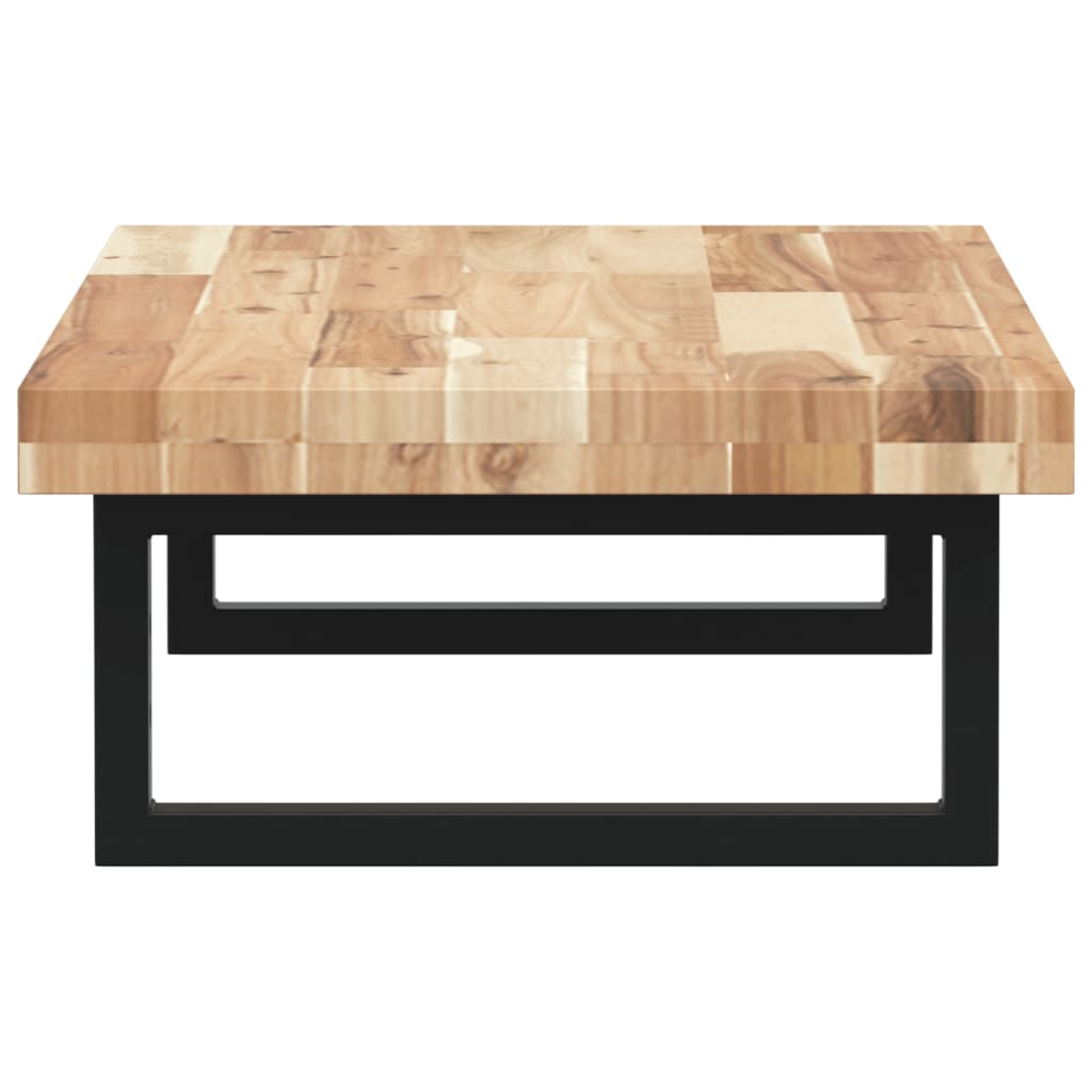vidaXL Basin Shelf Wall Mounted Steel and Solid Wood Acacia