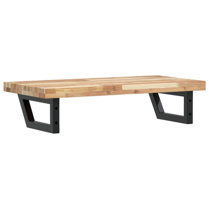 vidaXL Basin Shelf Wall Mounted Steel and Solid Wood Acacia