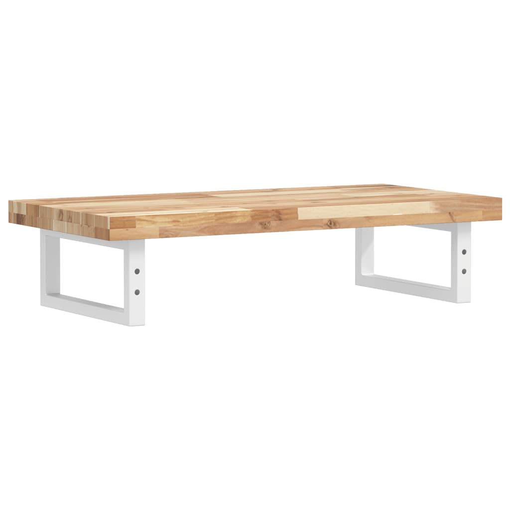 vidaXL Basin Shelf Wall Mounted Steel and Solid Wood Acacia