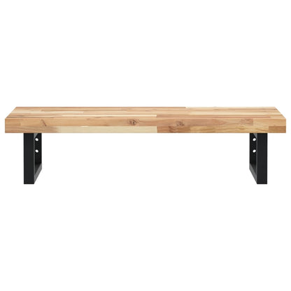 vidaXL Basin Shelf Wall Mounted Steel and Solid Wood Acacia