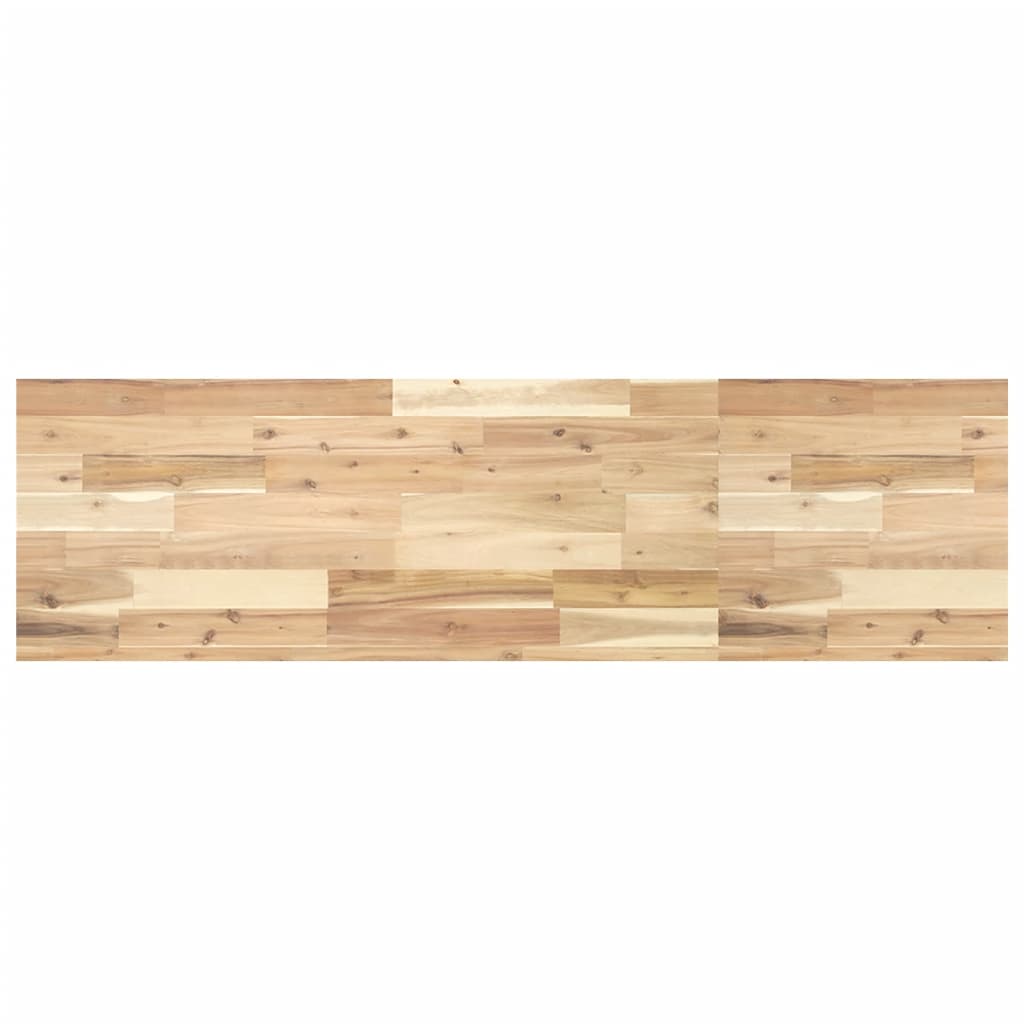 vidaXL Basin Shelf Wall Mounted Steel and Solid Wood Acacia