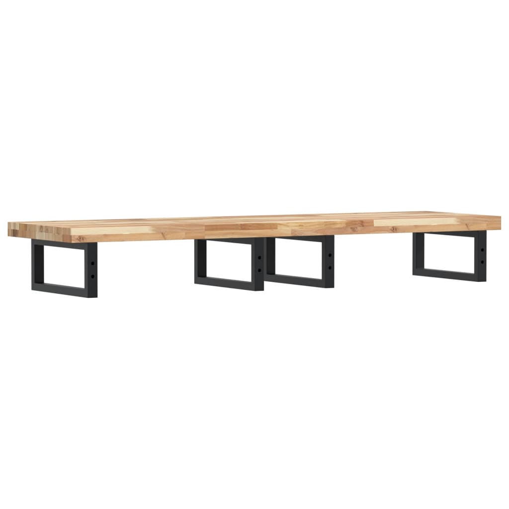 vidaXL Basin Shelf Wall Mounted Steel and Solid Wood Acacia