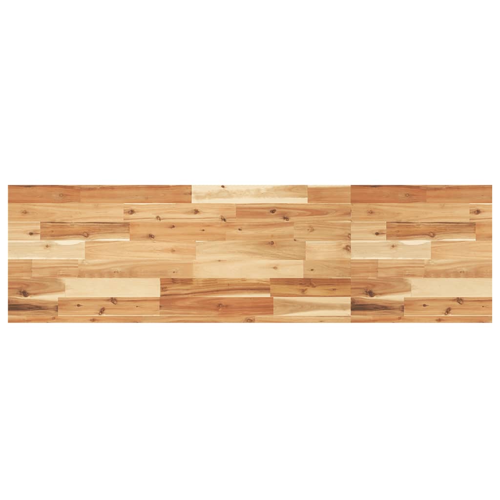 vidaXL Basin Shelf Wall Mounted Steel and Solid Wood Acacia
