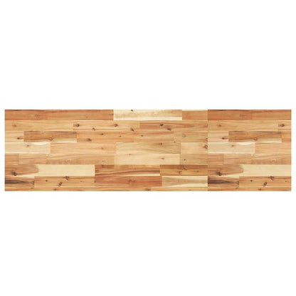 vidaXL Basin Shelf Wall Mounted Steel and Solid Wood Acacia