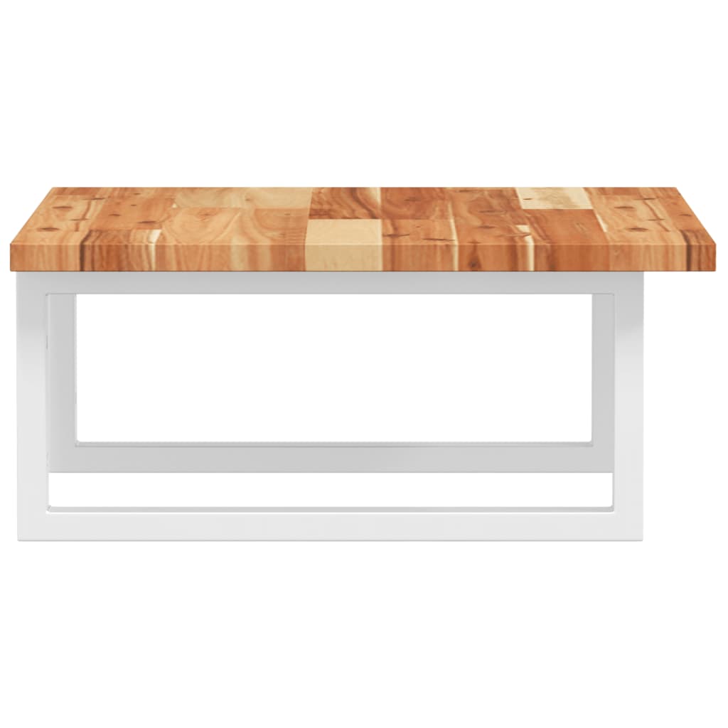 vidaXL Basin Shelf Wall Mounted Steel and Solid Wood Acacia
