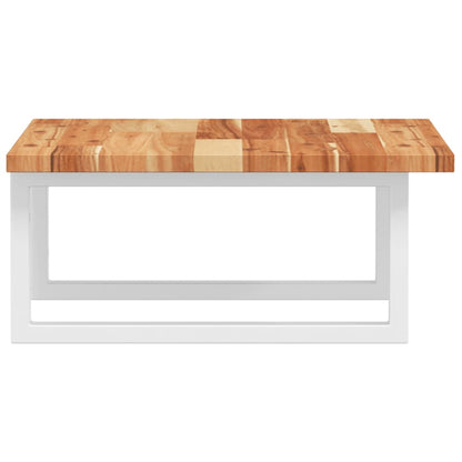 vidaXL Basin Shelf Wall Mounted Steel and Solid Wood Acacia