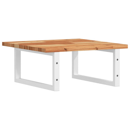 vidaXL Basin Shelf Wall Mounted Steel and Solid Wood Acacia
