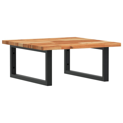 vidaXL Basin Shelf Wall Mounted Steel and Solid Wood Acacia
