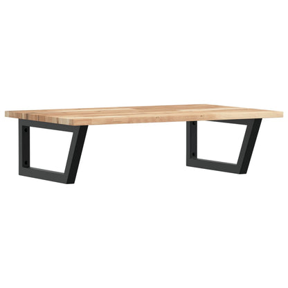 vidaXL Basin Shelf Wall Mounted Steel and Solid Wood Acacia