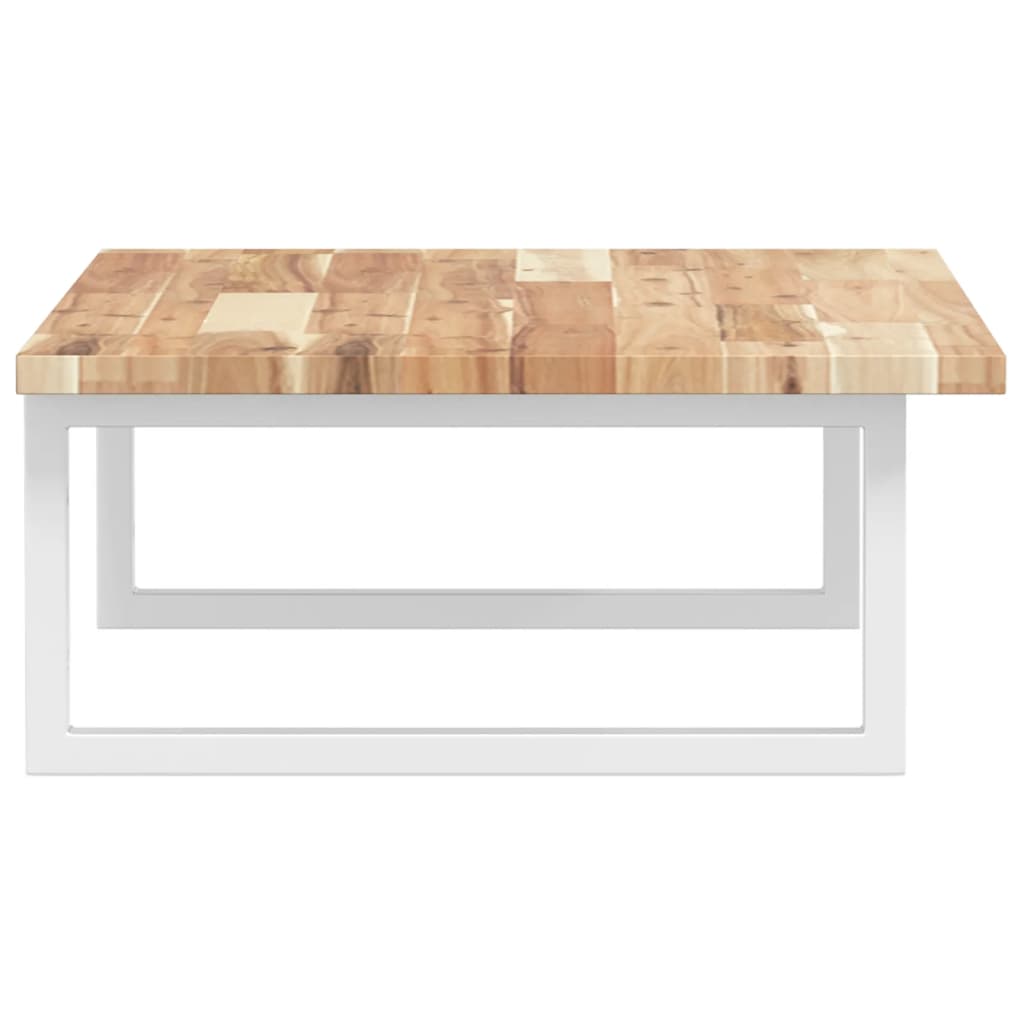 vidaXL Basin Shelf Wall Mounted Steel and Solid Wood Acacia