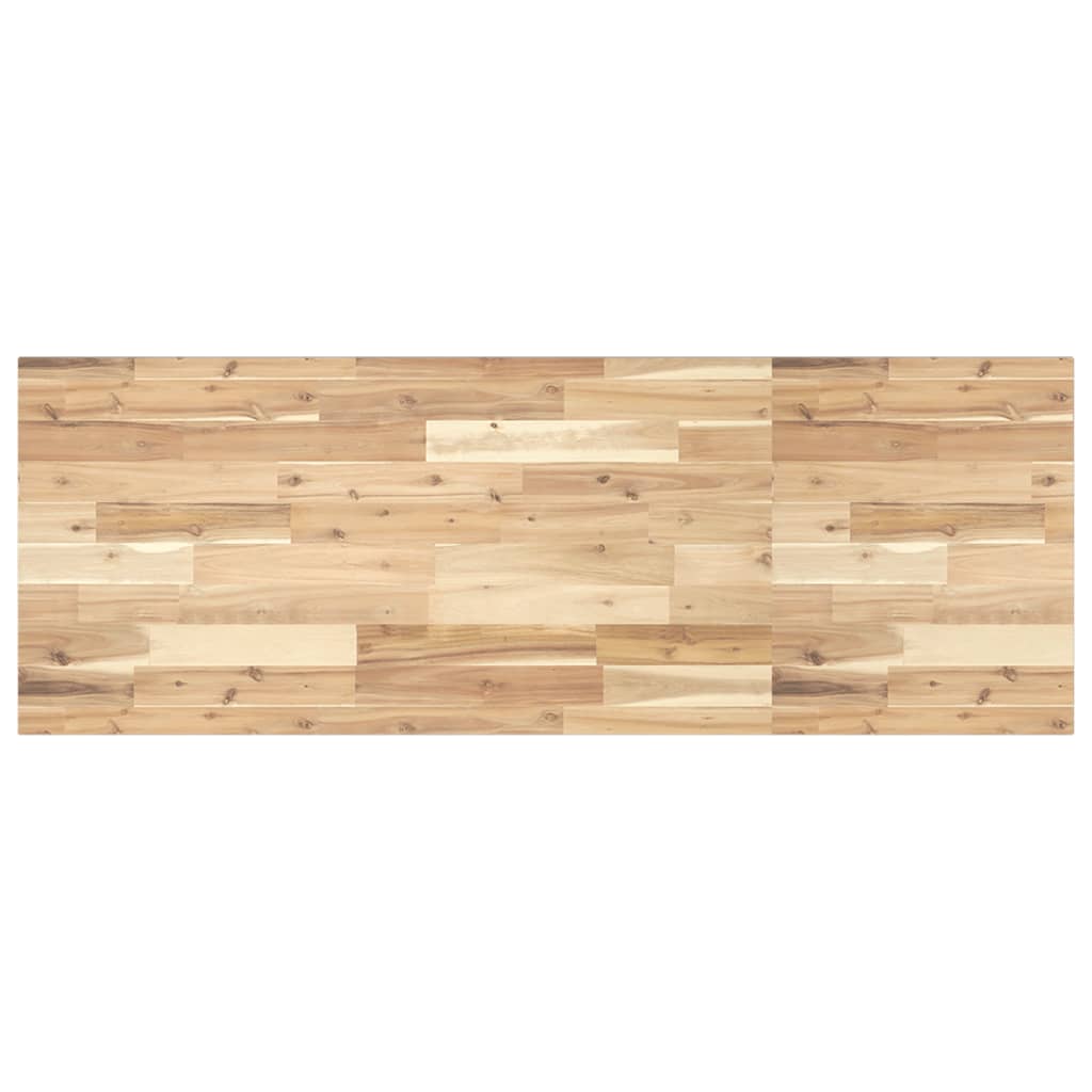vidaXL Basin Shelf Wall Mounted Steel and Solid Wood Acacia