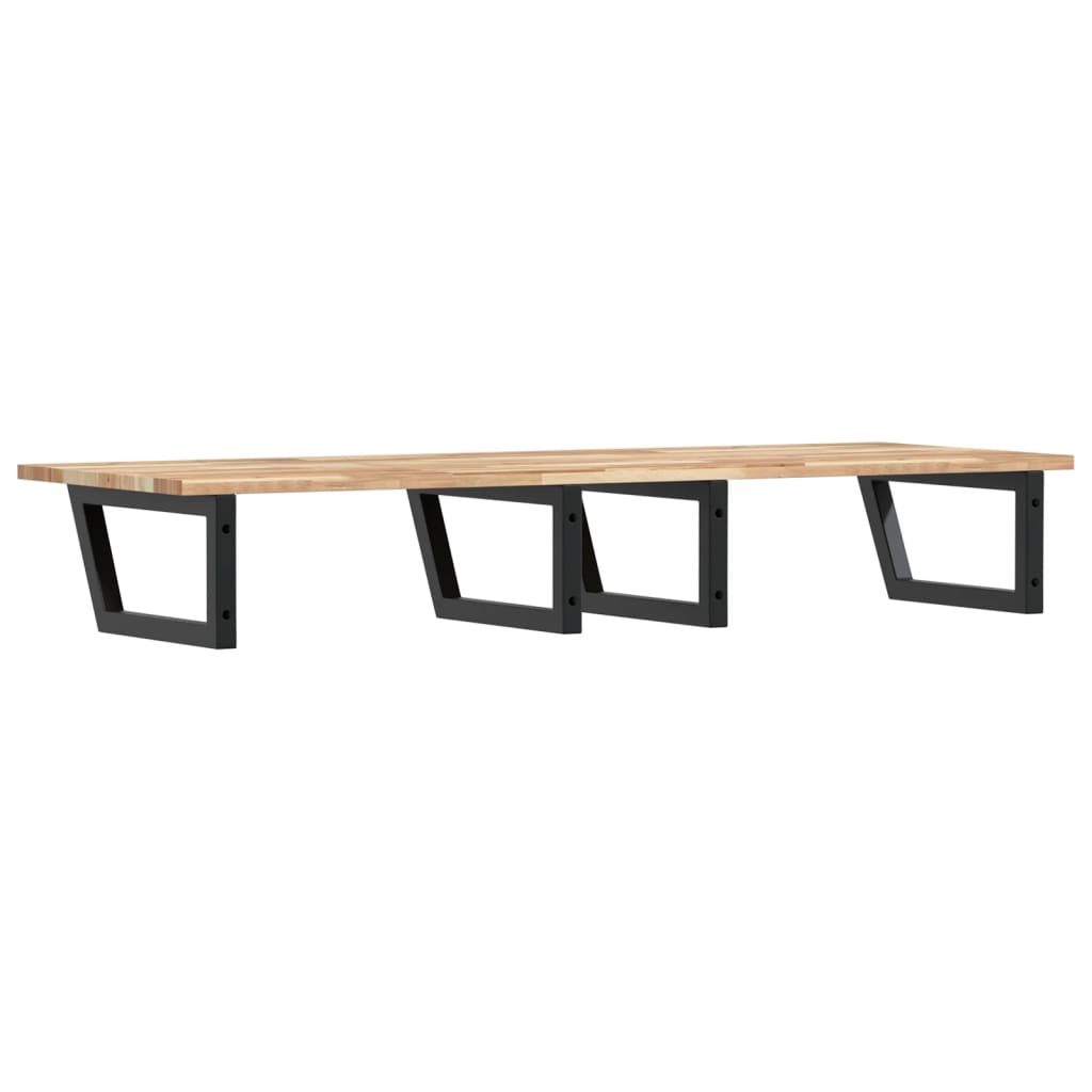 vidaXL Basin Shelf Wall Mounted Steel and Solid Wood Acacia