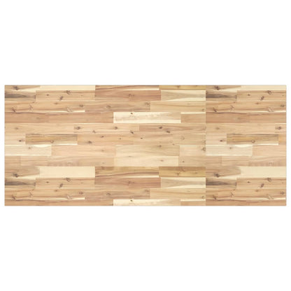 vidaXL Basin Shelf Wall Mounted Steel and Solid Wood Acacia