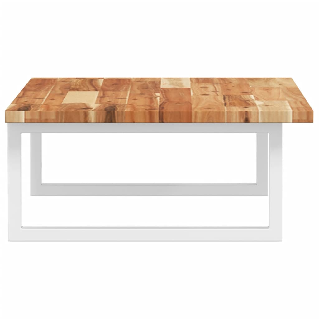 vidaXL Basin Shelf Wall Mounted Steel and Solid Wood Acacia