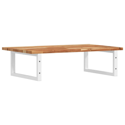 vidaXL Basin Shelf Wall Mounted Steel and Solid Wood Acacia