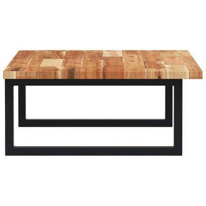 vidaXL Basin Shelf Wall Mounted Steel and Solid Wood Acacia