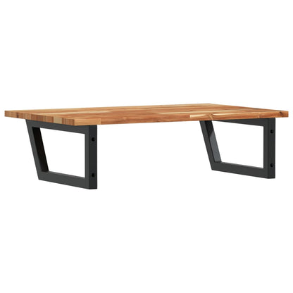 vidaXL Basin Shelf Wall Mounted Steel and Solid Wood Acacia