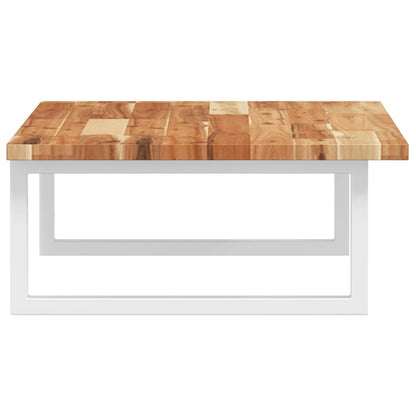 vidaXL Basin Shelf Wall Mounted Steel and Solid Wood Acacia