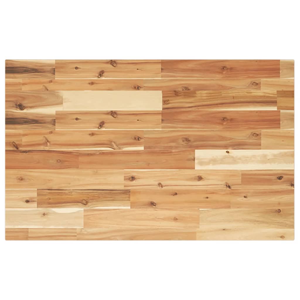 vidaXL Basin Shelf Wall Mounted Steel and Solid Wood Acacia