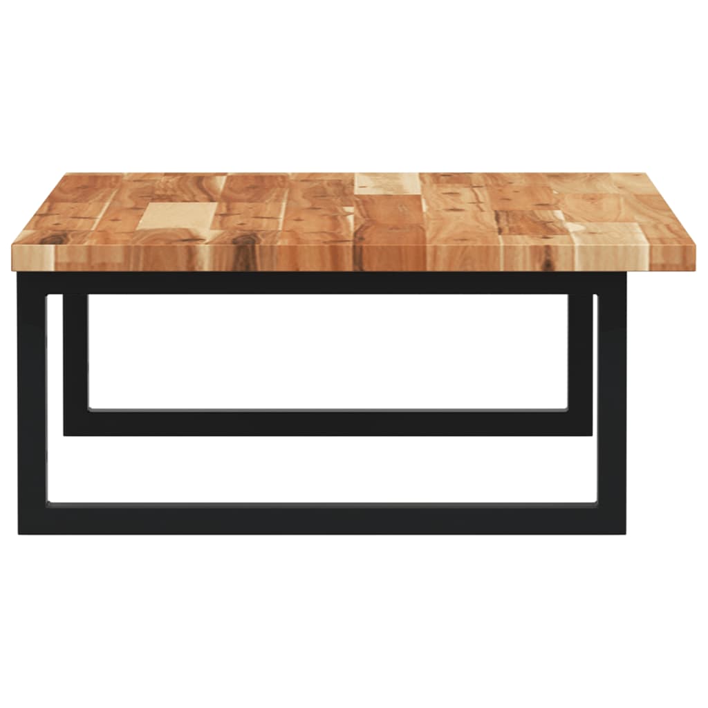 vidaXL Basin Shelf Wall Mounted Steel and Solid Wood Acacia