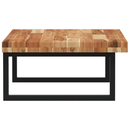 vidaXL Basin Shelf Wall Mounted Steel and Solid Wood Acacia