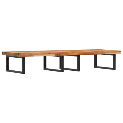 vidaXL Basin Shelf Wall Mounted Steel and Solid Wood Acacia