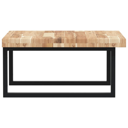vidaXL Basin Shelf Wall Mounted Steel and Solid Wood Acacia