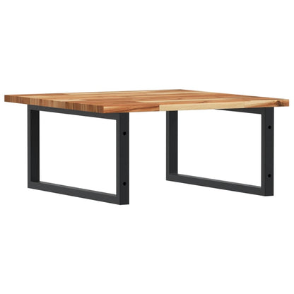 vidaXL Basin Shelf Wall Mounted Steel and Solid Wood Acacia