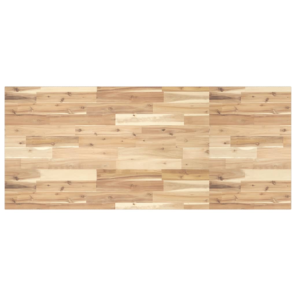 vidaXL Basin Shelf Wall Mounted Steel and Solid Wood Acacia