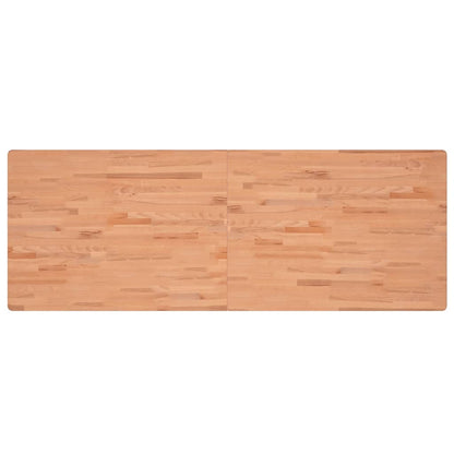 vidaXL Basin Shelf Wall Mounted Steel and Solid Wood Beech