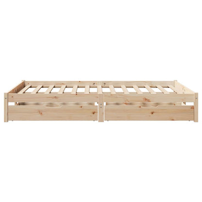 vidaXL Bed Frame without Mattress 120x190 cm Small Double Solid Wood Pine