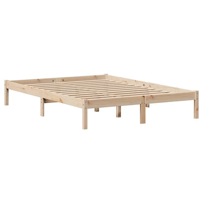 vidaXL Bed Frame without Mattress 120x190 cm Small Double Solid Wood Pine
