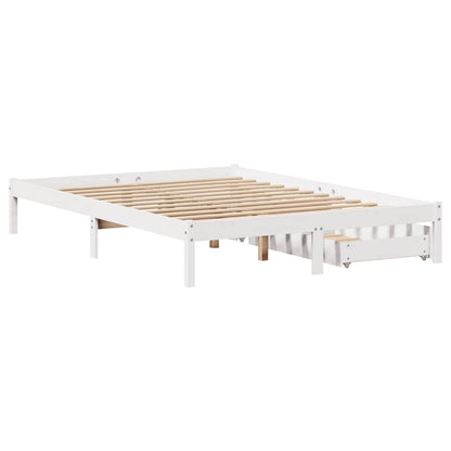 vidaXL Bed Frame without Mattress White 160x200 cm Solid Wood Pine